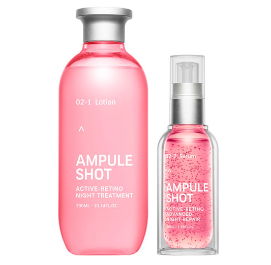 Ampule Shot 夜間修護液 300ml / 夜間護膚美容液 50ml